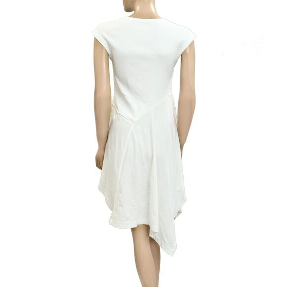 Daily Practice by Anthropologie Short-Sleeve Asymmetrical Midi Dress S 278825 - Picture 11 of 13